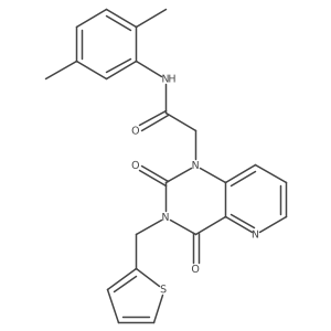 N-(2,5-dimethylphenyl)-2-(2,4-dioxo-3-(thiophen-2-ylmethyl)-3,4-dihydropyrido[3,2-d]pyrimidin-1(2H)-yl)acetamide结构式