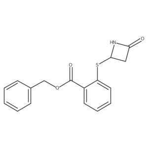 Benzyl 2-(4-oxoazetidin-2-yl)sulfanylbenzoate Structure