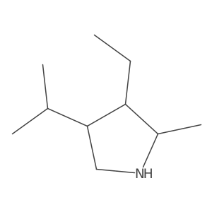 3-Ethyl-4-isopropyl-2-methylpyrrolidine Structure