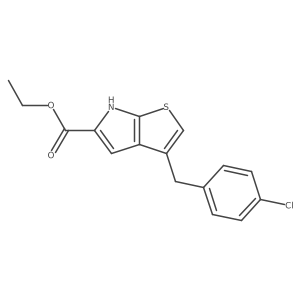 Ethyl 3-(4-chlorobenzyl)-6h-thieno[2,3-b]pyrrole-5-carboxylate Structure