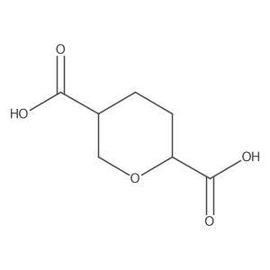 Tetrahydro-2H-pyran-2,5-dicarboxylic Acid Structure