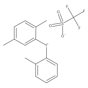 (2,5-Dimethylphenyl)(phenyl)iodonium triflate结构式