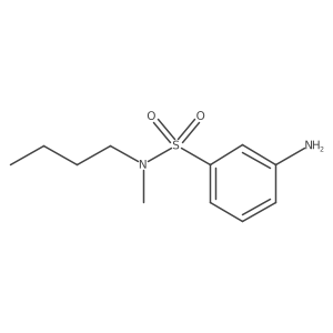 3-Amino-N-butyl-N-methylbenzene-1-sulfonamide Structure