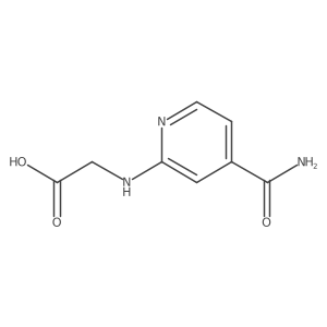 2-[(4-Carbamoylpyridin-2-yl)amino]acetic acid Structure