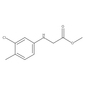 N-(3-Chloro-4-methylphenyl)glycine methyl ester结构式