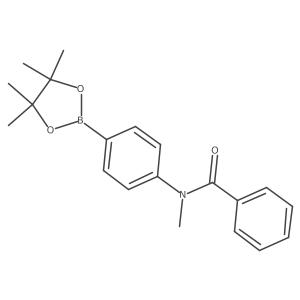 N-methyl-N-[4-(4,4,5,5-tetramethyl-1,3,2-dioxaborolan-2-yl)phenyl]benzamide结构式