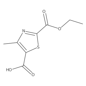 2-(Ethoxycarbonyl)-4-methyl-1,3-thiazole-5-carboxylic acid Structure