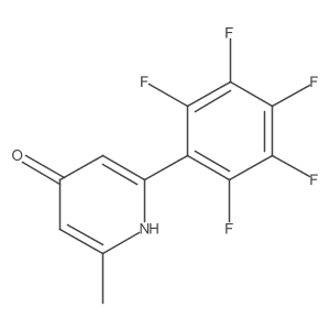 4-Hydroxy-2-methyl-6-(perfluorophenyl)pyridine Structure