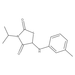 3-Isopropyl-5-(m-tolylamino)thiazolidine-2,4-dione结构式