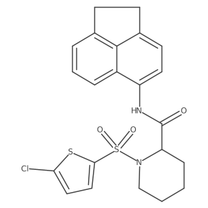 1-((5-chlorothiophen-2-yl)sulfonyl)-N-(1,2-dihydroacenaphthylen-5-yl)piperidine-2-carboxamide Structure