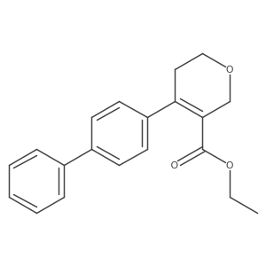 4-Biphenyl-4-yl-5,6-dihydro-2h-pyran-3-carboxylic acid ethyl ester结构式