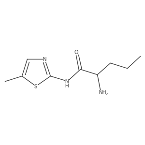 Pentanamide, 2-amino-N-(5-methyl-2-thiazolyl)-结构式