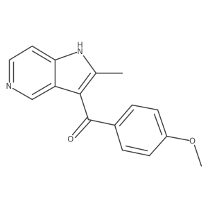 Methanone, (4-methoxyphenyl)(2-methyl-1H-pyrrolo[3,2-c]pyridin-3-yl)-结构式