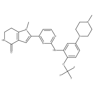 1-Methyl-2-(2-{[5-(4-Methylpiperazin-1-Yl)-2-(Trifluoromethoxy)phenyl]amino}pyrimidin-4-Yl)-1,5,6,7-Tetrahydro-4h-Pyrrolo[3,2-C]pyridin-4-One Structure
