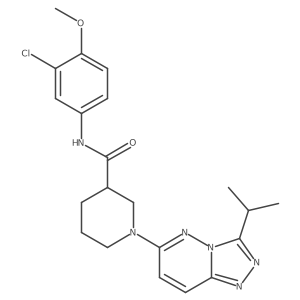 N-(3-chloro-4-methoxyphenyl)-1-[3-(propan-2-yl)[1,2,4]triazolo[4,3-b]pyridazin-6-yl]piperidine-3-carboxamide Structure