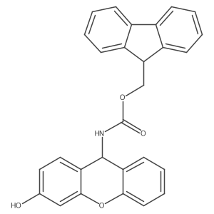 (9H-Fluoren-9-yl)methyl (3-hydroxy-9H-xanthen-9-yl)carbamate Structure