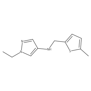 1-Ethyl-N-[(5-methylthiophen-2-yl)methyl]-1H-pyrazol-4-amine结构式