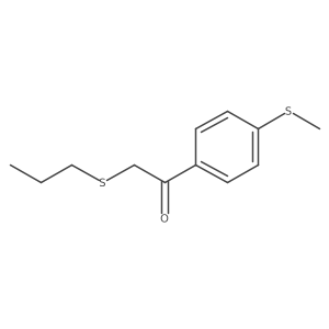 1-(4-(Methylthio)phenyl)-2-(propylthio)ethan-1-one结构式