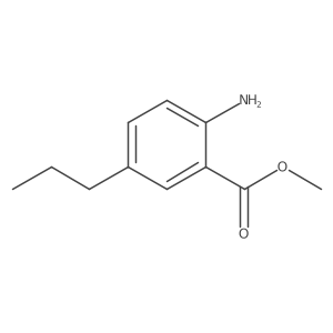 Methyl 2-amino-5-propylbenzoate结构式