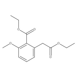 Ethyl 2-(2-ethoxy-2-oxoethyl)-6-methoxybenzoate Structure