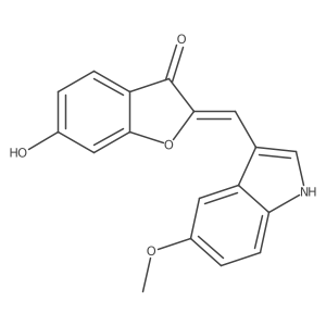 (2z)-6-Hydroxy-2-[(5-methoxy-1h-indol-3-yl)methylene]-1-benzofuran-3(2h)-one Structure