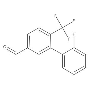 3-(2-Fluorophenyl)-4-(trifluoromethyl)benzaldehyde结构式