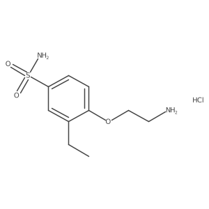 4-(2-Aminoethoxy)-3-ethylbenzene-1-sulfonamide hydrochloride Structure