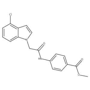 methyl 4-{[(4-chloro-1H-indol-1-yl)acetyl]amino}benzoate Structure