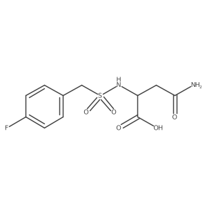 N2-[[(4-Fluorophenyl)methyl]sulfonyl]-L-asparagine结构式
