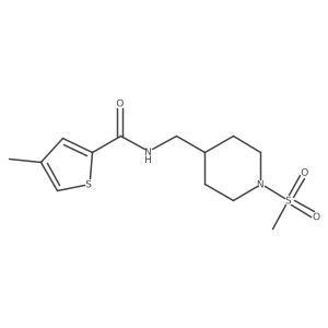 N-[(1-Methanesulfonylpiperidin-4-YL)methyl]-4-methylthiophene-2-carboxamide Structure