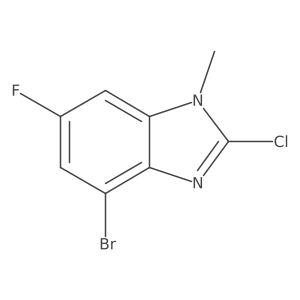 4-Bromo-2-chloro-6-fluoro-1-methyl-1H-benzo[d]imidazole Structure