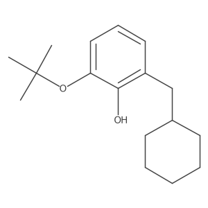 2-Tert-butoxy-6-(cyclohexylmethyl)phenol结构式