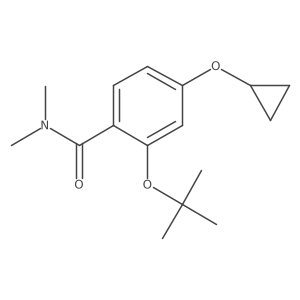 2-Tert-butoxy-4-cyclopropoxy-N,N-dimethylbenzamide结构式