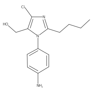 1-(4-Aminophenyl)-2-butyl-4-chloro-1H-imidazole-5-methanol结构式