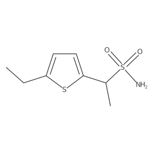 1-(5-Ethylthiophen-2-yl)ethane-1-sulfonamide结构式