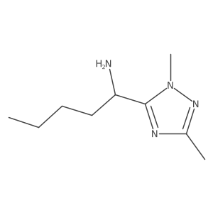 1-(1,3-Dimethyl-1h-1,2,4-triazol-5-yl)pentan-1-amine结构式