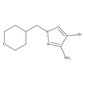 4-Bromo-1-[(oxan-4-yl)methyl]-1H-pyrazol-3-amine Structure