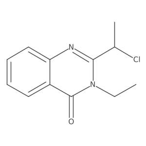4(3H)-Quinazolinone, 2-(1-chloroethyl)-3-ethyl- Structure