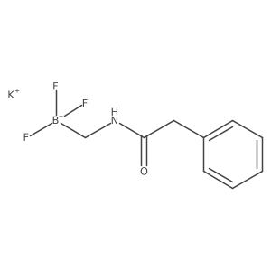 Potassium trifluoro[(2-phenylacetamido)methyl]boranuide结构式