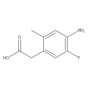 2-(4-Amino-5-fluoro-2-methylphenyl)acetic acid Structure