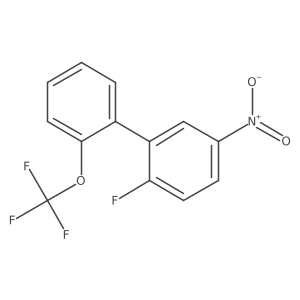 1,1a(2)-Biphenyl, 2-fluoro-5-nitro-2a(2)-(trifluoromethoxy)-结构式