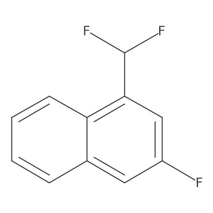 1-(Difluoromethyl)-3-fluoronaphthalene Structure