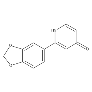 4-Hydroxy-2-(3,4-methylenedioxyphenyl)pyridine Structure