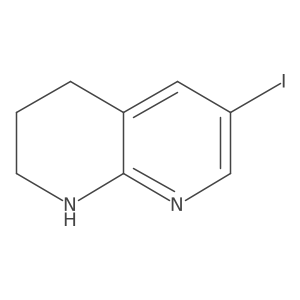 6-Iodo-1,2,3,4-tetrahydro-1,8-naphthyridine Structure
