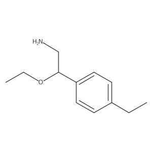 2-Ethoxy-2-(4-ethylphenyl)ethanamine Structure