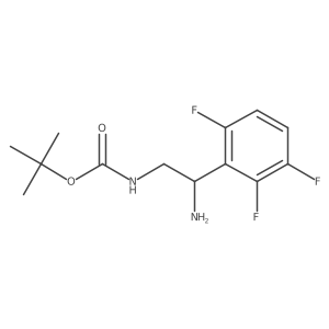 tert-butyl N-[2-amino-2-(2,3,6-trifluorophenyl)ethyl]carbamate Structure