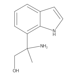 2-amino-2-(1H-indol-7-yl)propan-1-ol结构式