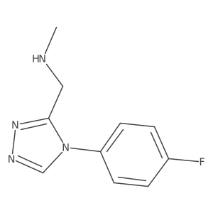 ([4-(4-Fluorophenyl)-4H-1,2,4-triazol-3-YL]methyl)(methyl)amine结构式