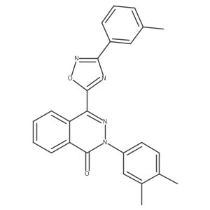 2-(3,4-dimethylphenyl)-4-[3-(3-methylphenyl)-1,2,4-oxadiazol-5-yl]phthalazin-1(2H)-one Structure