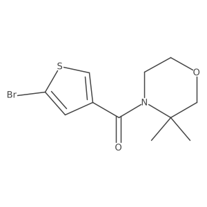 Methanone, (5-bromo-3-thienyl)(3,3-dimethyl-4-morpholinyl)-结构式